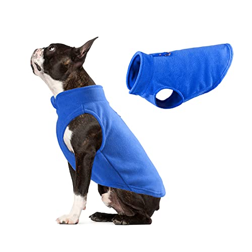 Galatée Hundemantel, Winddichter Schneeanzug Hundebekleidung, Hund Winter Warme Jacke Mit Geschirr Loch, Winter Warme Hundeweste, Haustier Kleidung Outfit Weste(M, Navy Blau) von Galatée