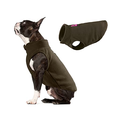 Galatée Hundemantel, Winddichter Schneeanzug Hundebekleidung, Hund Winter Warme Jacke Mit Geschirr Loch, Winter Warme Hundeweste, Haustier Kleidung Outfit Weste(XL, Braun) von Galatée