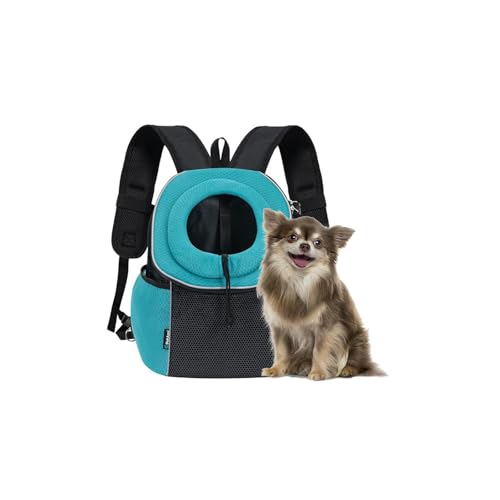 Galatée Katzentrage-Rucksack, Verstellbarer Hunde-Fronttrage-Rucksack, Tragetasche Für Kleine Und Mittelgroße Hunde, Katzentasche Für Reisen, Wandern, Fahrradfahren, Spazierengehen im Freien(Blau) von Galatée