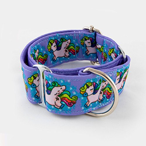 Galguita Amelie 0634438224778 Halsband für Hunde Unicorn Rainbow, M von Galguita Amelie