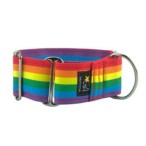 Galguita Amelie 0634438326816 Halsband für Hunde Rainbow, S von Galguita Amelie