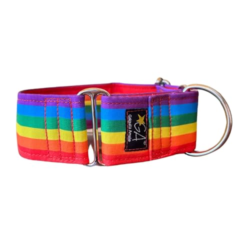 Galguita Amelie 0634438326816 Halsband für Hunde Rainbow, S von Galguita Amelie