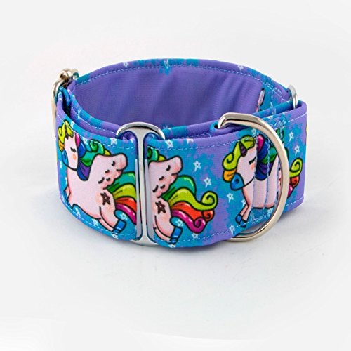 Galguita Amelie 0634438706007 Halsband für Hunde Unicorn Rainbow, M von Galguita Amelie