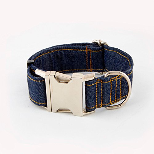 Galguita Amelie 0634438851813 Halsband für Hunde Clic Jeans, M von Galguita Amelie