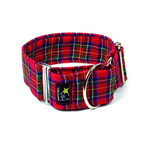 Galguita Amelie Hundehalsband Martingale 4 cm Größe M (30-39 cm) Schottenkaro. von Galguita Amelie