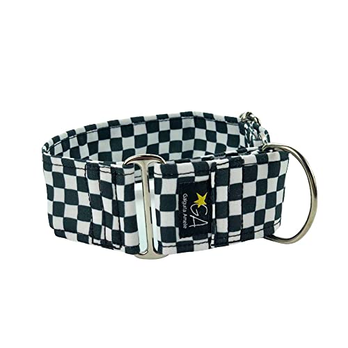 Galguita Amelie Martingale Hundehalsband, 3 cm breit, Größe S (20-29 cm Umfang) von Galguita Amelie