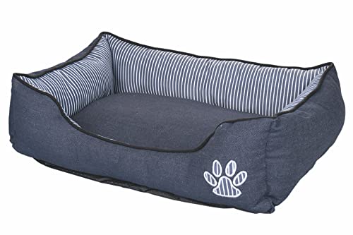 Galileo Casa Duppidù Hundebett aus Oxford-Stoff, Jeans-Effekt, 46 x 38 x 15 cm, Blau, Large von Galileo Casa