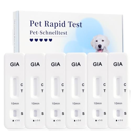 Galle Bear 3 x Giardien Schnelltest für Hund & Katze Giardientest Qualitativer Giardien Test von Galle Bear