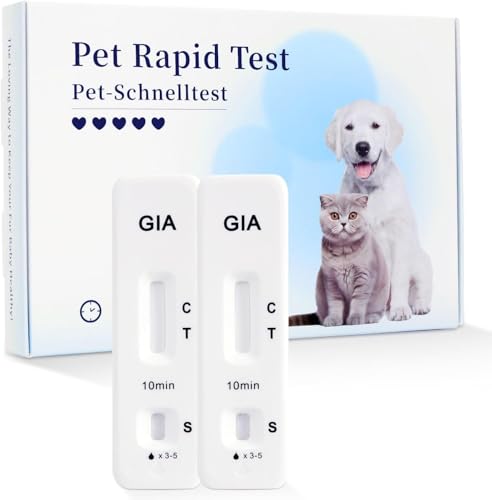 Galle Bear 3 x Giardien Schnelltest für Hund & Katze Giardientest Qualitativer Giardien Test von Galle Bear