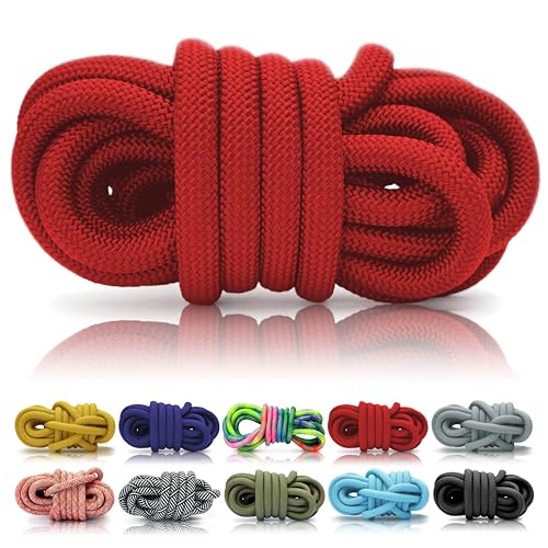 Ganzoo © PPM Seil 10 Meter, Tauseil, Hunde-Leine, Halsband, Takeln, Polypropylen Multifilem Rope, 10mm Stärke, Rot von Ganzoo