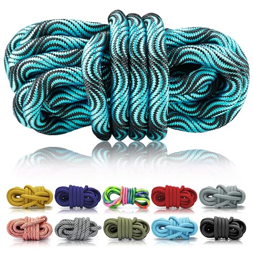 Ganzoo PPM Seil 5 Meter, Tauseil, Hunde-Leine, Halsband, Takeln, Polypropylen Multifilem Rope, 10mm Stärke, Wave Türkis von Ganzoo