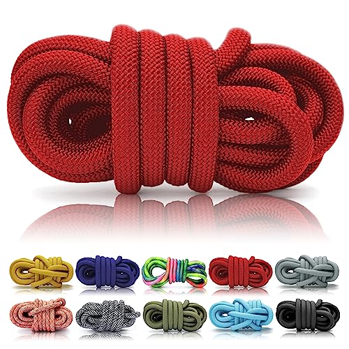 Ganzoo PPM Seil 5 Meter, Tauseil, Hunde-Leine, Halsband, Takeln, Polypropylen Multifilem Rope, 8mm Stärke, Rot von Ganzoo