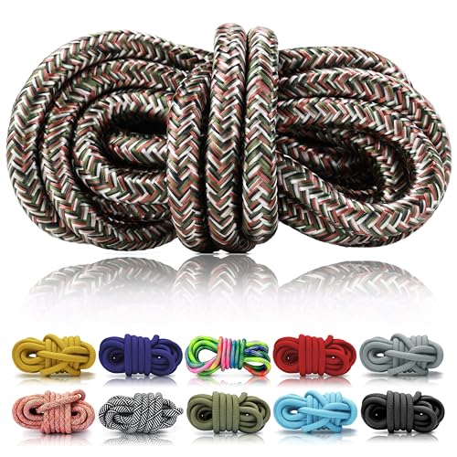 Ganzoo PPM Seil 5 Meter, Tauseil, Hunde-Leine, Halsband, Takeln, Polypropylen Multifilem Rope, 10mm Stärke, Camouflage 2 von Ganzoo