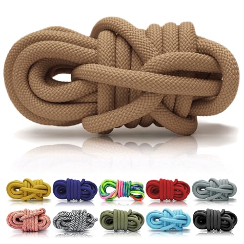 Ganzoo PPM Seil 5 Meter, Tauseil, Hunde-Leine, Halsband, Takeln, Polypropylen Multifilem Rope, 10mm Stärke, Sand von Ganzoo