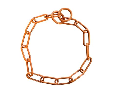 Gliederhalsband Pumpkin Spice mit Zwei Ringen 4mm Drahtstärke und 70cm Länge von Gappay