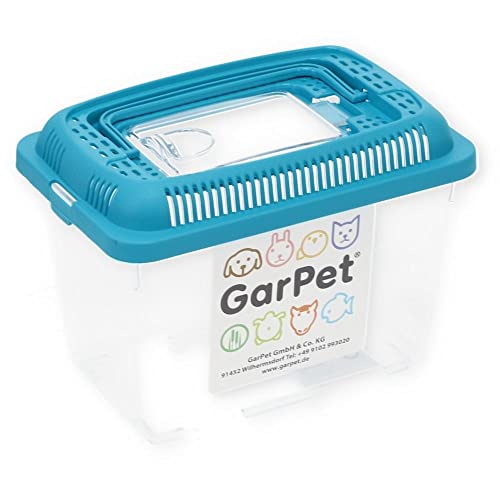 GarPet Faunabox Transport Quarantäne Box Tierbeobachtung Urzeitkrebse Triops Heimchen Fauna Box Insektenbox Amphibien Faunarium Gr.S von GarPet