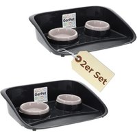 GarPet 2er Set Futterstation Hund 2 Näpfe GarPet 2er Set Futterstation Hund 2 Näpfe von GarPet