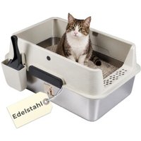 GarPet Edelstahl Katzenklo XXL Katzentoilette GarPet Edelstahl Katzenklo XXL Katzentoilette von GarPet