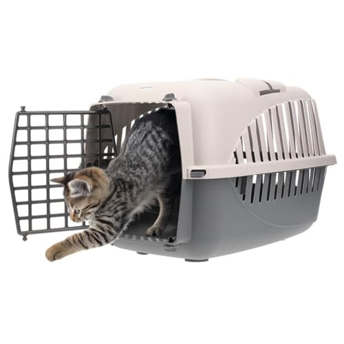 Hundebox Auto Rückbank Transportbox Katze Katzentransportbox Transportbox Kaninchen Katzenkorb Transport Hundetransportbox Grau von GarPet