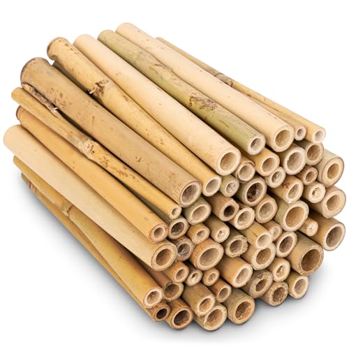 GARDIGO® Bambusröhrchen für Insektenhotel - 150 Stück - Bambus Niströhren für Wildbienen, Zubehör für Insektenhaus, Bienenhotel, Wildbienenhaus I Bambusrohr, Bambusstäbe von Gardigo