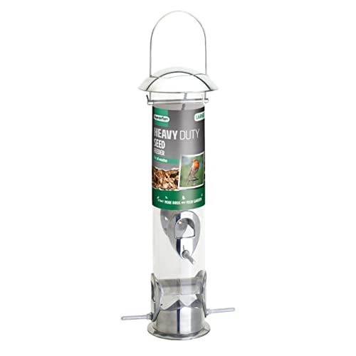 Gardman Heavy Duty Vogelfutterstation – Vogelfutterspender in schwerer Metallausführung mit 4 Plätzen – Futterstation für Vogelfutter, Sonnenblumenkerne und Erdnüsse von Gardman