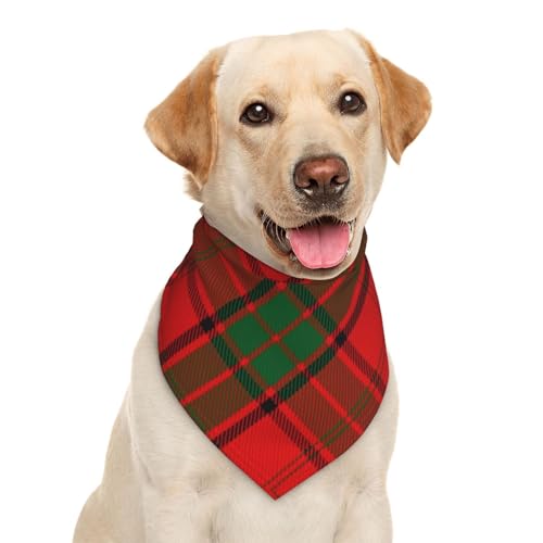 Scots Style Clan Maxwell Tartan Plaid Hund Bandana Schal Dreieck Lätzchen Haustier Zubehör Katze Halstuch von Garlaibi