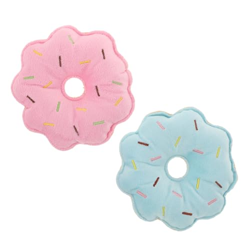 Garneck 2 Stück Donut Förmiges Kauspielzeug für Plüschspielzeug für Katzen Quietscher Interaktives Kau für Kleine Haustiere Garneck 2 Stück Donut Förmiges Kauspielzeug für Plüschspielzeug für Katzen Quietscher Interaktives Kau für Kleine Haustiere von Garneck