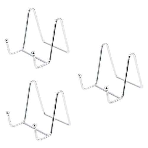 Garneck 3-teiliger Stabiler Plattenständer Bilderständer Buchhalter Eisen-displayhalter Handyständer Für Das Home Office von Garneck