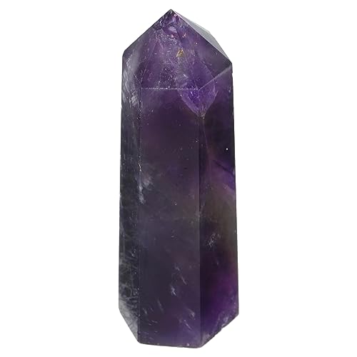 Garneck Fantasy-Amethyst-säule Büro-kristallsäule Polierte Kristalle Amethystturm Kristallhandwerksdekor Amethyst-Cluster Kristallsäulendekor Kristalldekor Amethystsäule Stein Haushalt von Garneck