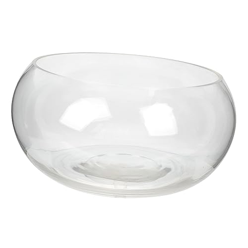 Garneck Fischbecken Aus Glas Schreibtischaufsatz Mittelstücke Vase Blasenschale Aus Glas Fischbecken Glas Hydroponisches Pflanzenterrarium Klar Dekorationen Esstisch Gewöhnliches Glas Büro von Garneck