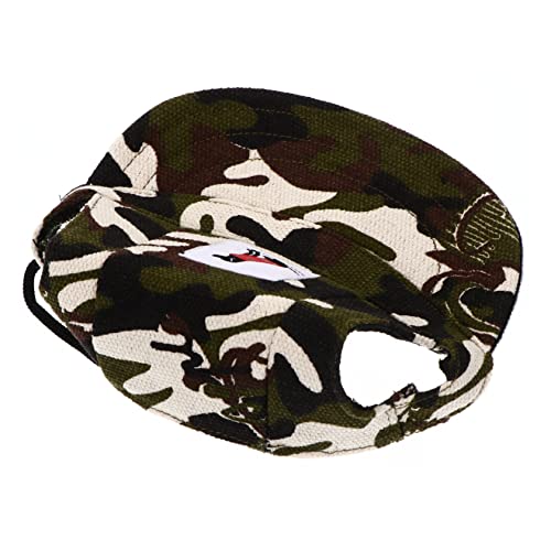 Garneck Hund Hut Haustier Baseball Kappe Camouflage Visier Für Hunde Outdoor Sonne von Garneck