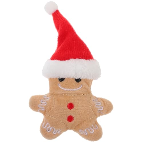 Garneck Weihnachtlicher Katzenminze Plüsch Gingerbread Man mit Weihnachtsmütze für Kätzchen Interaktives Kauspielzeug für Zahnpflege Leicht und Langlebig Garneck Weihnachtlicher Katzenminze Plüsch Gingerbread Man mit Weihnachtsmütze für Kätzchen Interaktives Kauspielzeug für Zahnpflege Leicht und Langlebig von Garneck