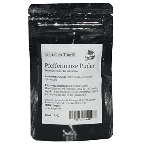 Garnelenfutter Puder/Staubfutter für Baby-Garnelen - Pfefferminze von Garnelen Tom