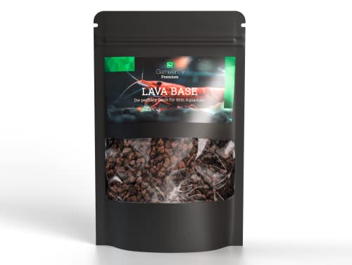 Premium Lava Base 3KG | Lava Mineral fürs Aquarium | Optimaler Bodengrund im Aquarium | Made in Germany von Garnelen Tv