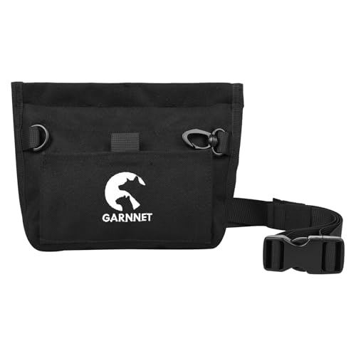 Garnnet Hundetrainingstasche Leckerli-Tasche mit Haustier-Trainings-Clicker (schwarz) von Garnnet