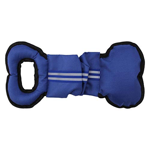 Garosa Haustiere Kauen Spielzeug Hund Kinderkrankheiten Schlepper Spielzeug Knochenform Hunde Interaktives Trainingsspielzeug (Blue) von Garosa