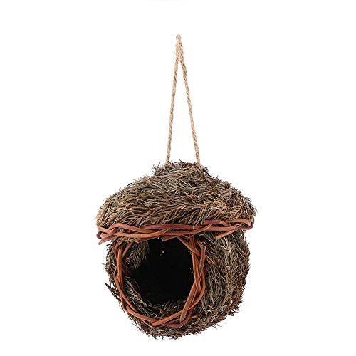 Garosa Vogel Hütte handgefertigt gewebt Vogel Nest Käfig gemütliche Ruheplatz für Papagei Hamster kleine Haustiere Tiere Käfig von Garosa