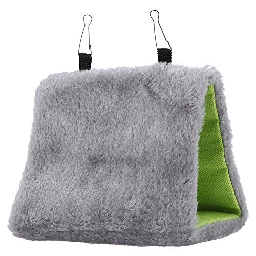 Garosa Warm Bird Nest House Weiche Dreieckige Hütte Hängematte Hängende Höhle Papageien Kuscheln Hütte Bett Heimtierbedarf Vögel Käfig Spielzeug von Garosa