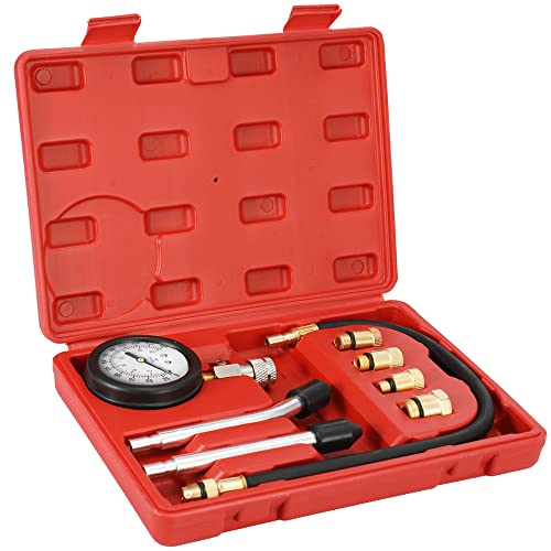 Garosa Zylinder-Leck-Down-Tester Automotive Kit Benzinmotor-Tester 0-300PSI Auto Auto Benzingasdrucksteuerung mit Fall für Druckprüfungs-Leckage-Test von Garosa