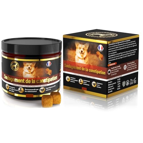 Grehge nce Constipation Relief for Dogs - 100% Natural Ingredients - Dog Stool Softening - 60 Laxative Dog Food Dogs Love (Bacon Gout) von GastroBalance