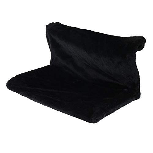 Heizkörperbett zum Aufhängen für Katzen, Katzenbett, Heizkörper aus weichem Plüsch, bequem, warm, abnehmbar, Katzenbett, Heizkörper für Katzen, Kapazität 5 kg (schwarz) von Gatphy