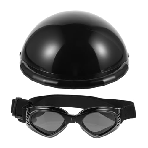 Gatuida 1Satz Teiliges Haustierhelm Mit Brille Für Katzen Sicherheitshelm Und UV Schutzbrille Für Motorradausflüge Lustige Kostümrequisiten Für Haustiere von Gatuida