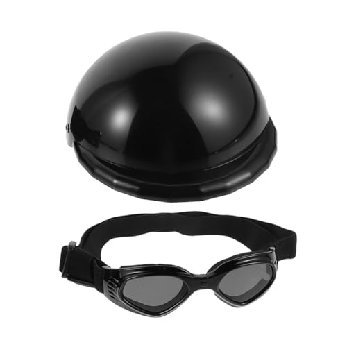 Gatuida 1Satz Witzige Haustier Helm Brille Kit Für Plastikbrille Und Helm Für Katzen Kostümrequisiten Für Lustige Und Outdoor Aktivitäten von Gatuida