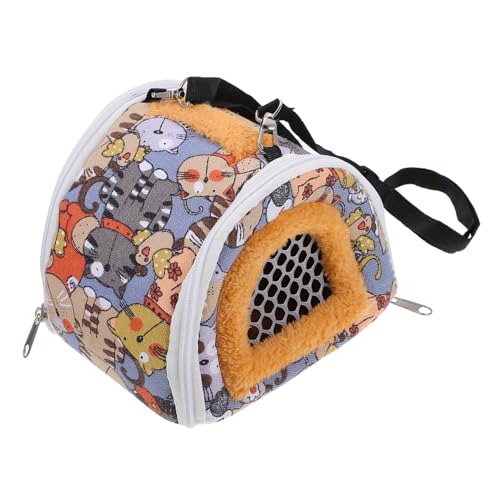 Gatuida 1Stück Haustier Tragetasche Für Hamster Meerschweinchen Und Kleine Atmungsaktive Handtasche Mit Niedlichem Tierdesign Für Reisen Und Ausflüge von Gatuida