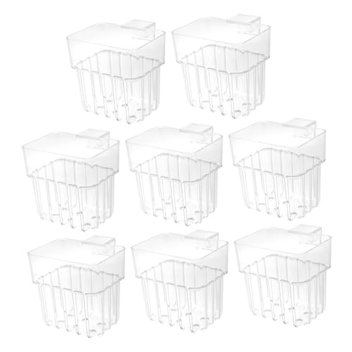 Gatuida 8 Stück Transparente Fischbehälter mit Haken für Hydroponik und Aquarien Dekoration für Gesunde Pflanzenzucht und Ansprechendes Design Gatuida 8 Stück Transparente Fischbehälter mit Haken für Hydroponik und Aquarien Dekoration für Gesunde Pflanzenzucht und Ansprechendes Design von Gatuida