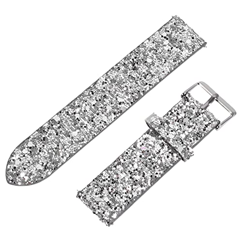 Gatuida Armband Kompatibles Armband Edelstahl Armband Uhr Glitzern Für Funkeln Armband Bling Einzigartige Galaxieverschluss Kreativ Silber Mode Band Mm Mit Lederersatz Wechsel von Gatuida