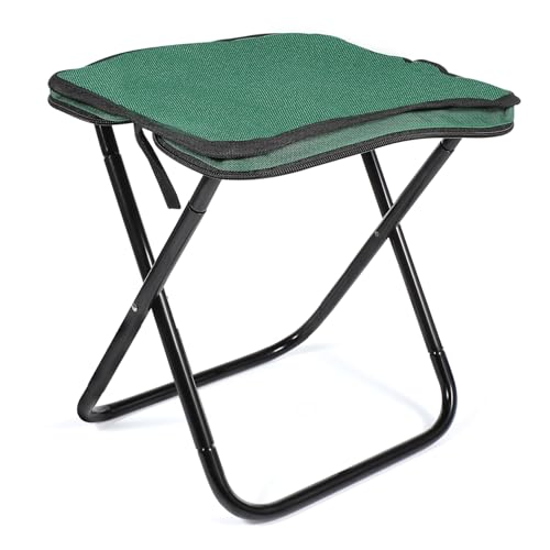 Gatuida Outdoor-Klapphocker faltstuhl Gartensitz Platzsparender Hocker Kompakter Stuhl Reise Stuhl Campingsitz Mini-Klappstuhl Klapphocker für die Gartenarbeit Aluminiumlegierung Green von Gatuida