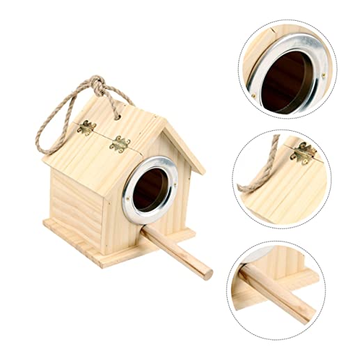 Gatuida Parrot Breeding Box aus Hochwertigem Holz Natürlicher Nistkasten für Kleine Vögel Langlebig und Praktisch Fördert Natürliches Brutverhalten als Vogelhaus und Käfigzubehör Gatuida Parrot Breeding Box aus Hochwertigem Holz Natürlicher Nistkasten für Kleine Vögel Langlebig und Praktisch Fördert Natürliches Brutverhalten als Vogelhaus und Käfigzubehör von Gatuida