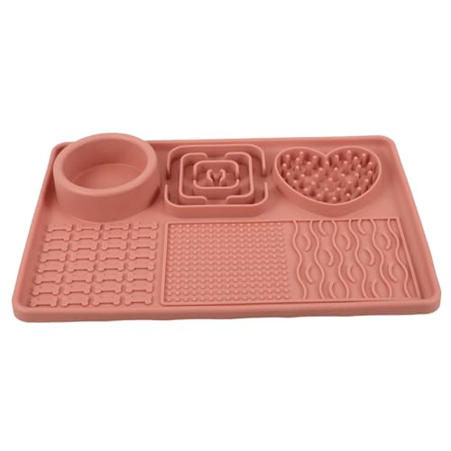 Gatuida für Hunde und Katzen rutschfeste Futtermatte mit Saugnapf Langsame Fütterung für Gesunde Verdauung für Snacks und Leckereien Lebensmittelechtes Große Rosa Gatuida für Hunde und Katzen rutschfeste Futtermatte mit Saugnapf Langsame Fütterung für Gesunde Verdauung für Snacks und Leckereien Lebensmittelechtes Große Rosa von Gatuida
