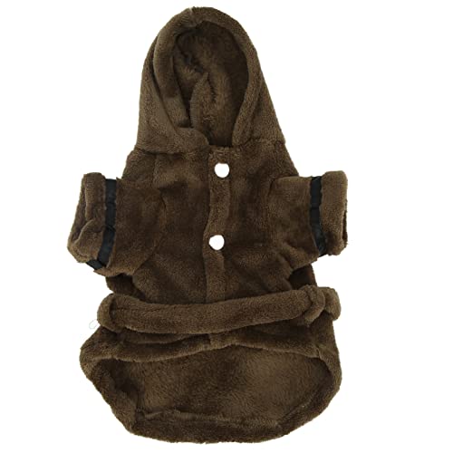 Hundebademantel Handtuch, Haustier Bademantel Stilvoller bequemer Flanell für Welpen kleine Hunde Katzen(L) von Gatuxe